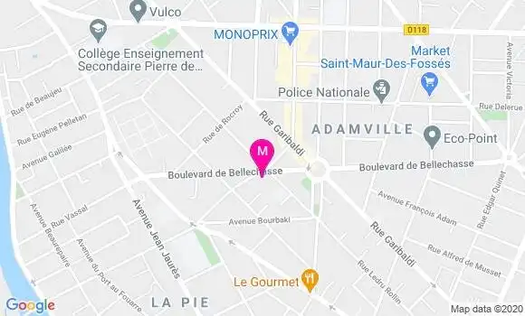 Localisation Dr Anne Marie Cloup Lefeuvre