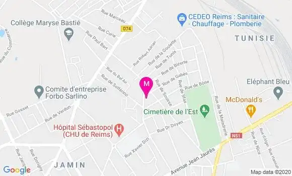 Localisation Dr Violetta Deplaine