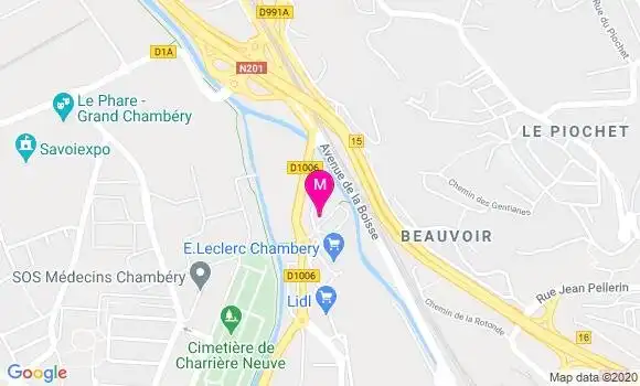 Localisation Dr Nathalie Gelbert Baudino