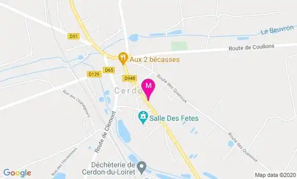 Localisation Dr Corinne Mahoudeaux