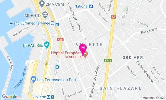 Localisation Dr Philippe Halfon