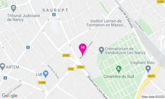 Localisation Dr Olivier Gaucher