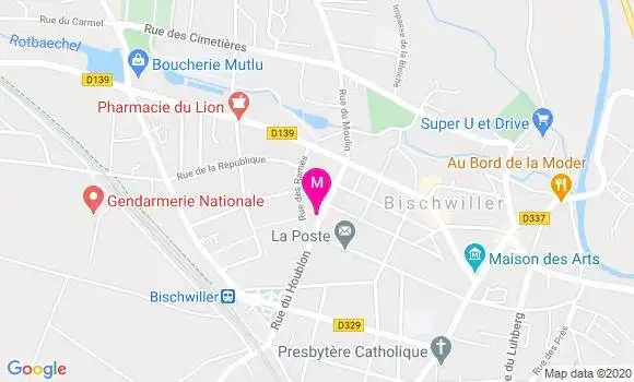 Localisation Dr Anne Ostertag