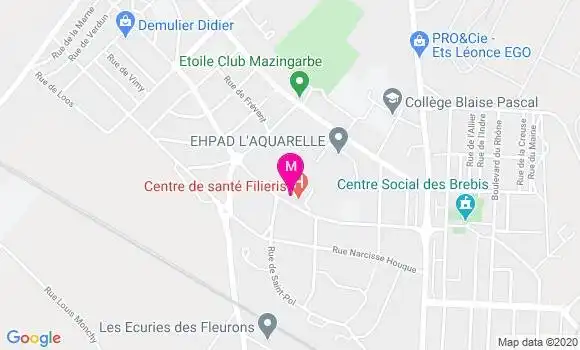 Localisation Dr Elisabeth Lisse