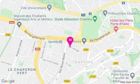 Localisation Dr Corine Fourcade