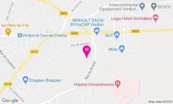 Localisation Dr Isabelle Manesse