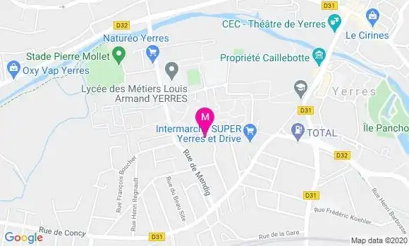 Localisation Dr Marie Laure Hargous