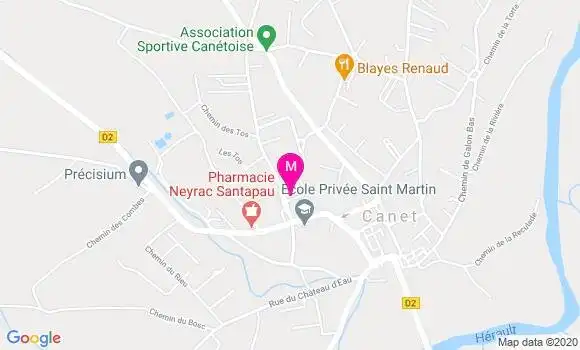 Localisation Dr Sylvain Delmas