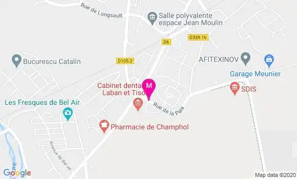 Localisation Dr Bénédicte Porcher
