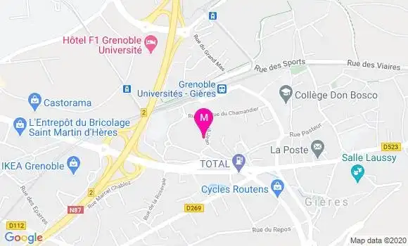 Localisation Dr Mireille Zentilin Boyer