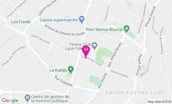 Localisation Dr Patricia Cervantes