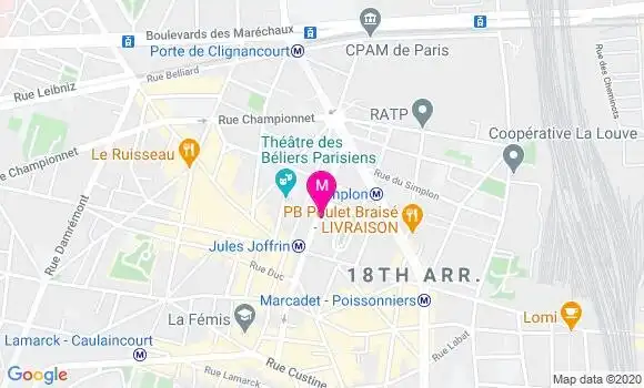 Localisation Dr Myriam Ba