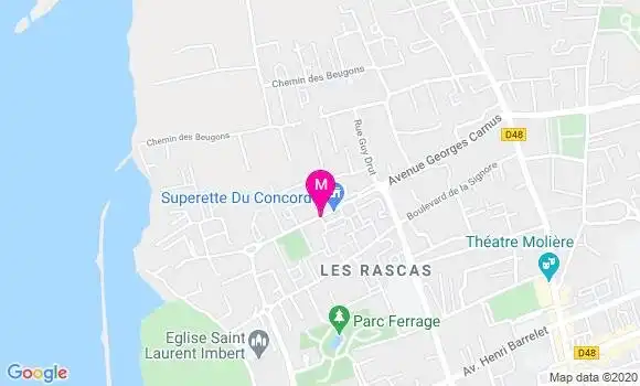 Localisation Dr Pascale Milon Vonau