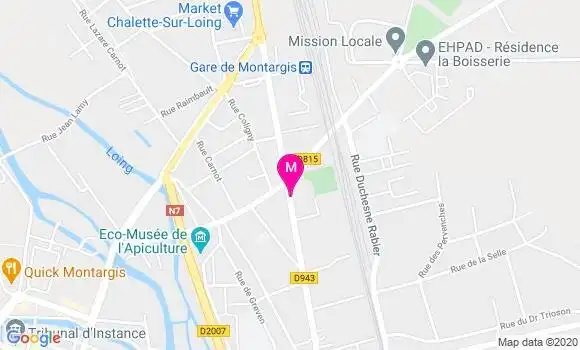 Localisation Dr Hélène Hallade Rasquin