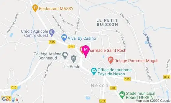Localisation Dr Marie Paule Furelau Meynier