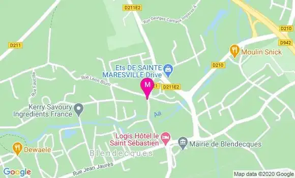 Localisation Dr Guy Vandecandelaere