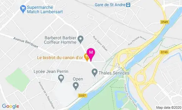 Localisation Dr Christophe Baert