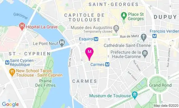 Localisation Dr Luc Cantaloube Ferrieu