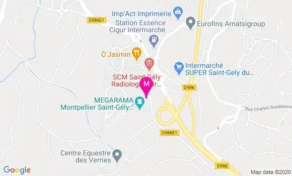 Localisation Dr Hélène Dacal Lacour