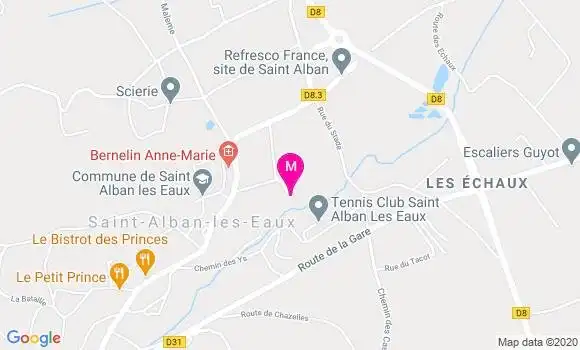 Localisation Dr Anne Marie Bernelin Palle