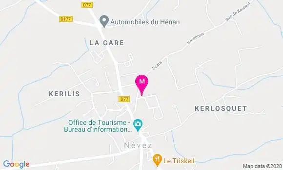 Localisation Dr Danièle Le Bras Morin