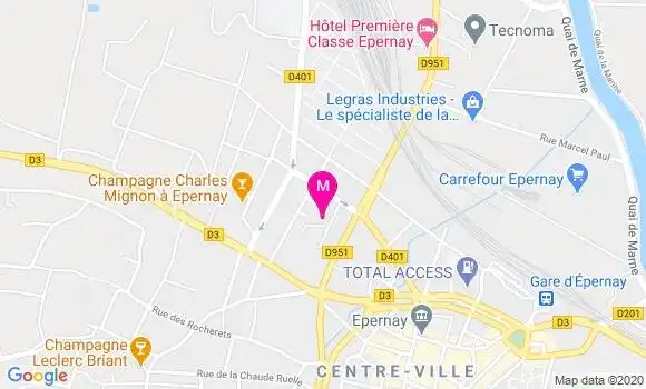 Localisation Dr Eric Bongrain