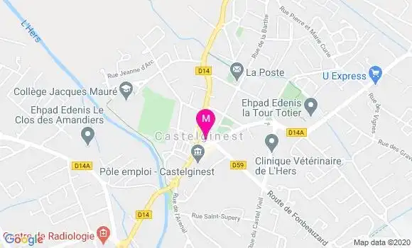 Localisation Dr Jean Claude Vergez