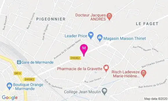 Localisation Dr Christine Grange Blanquie
