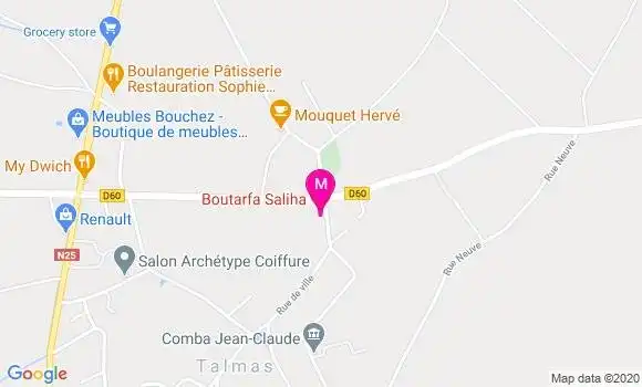 Localisation Dr Saliha Boutarfa
