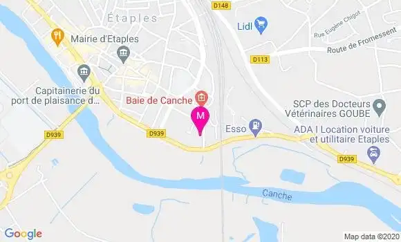 Localisation Dr Hubert Branquart