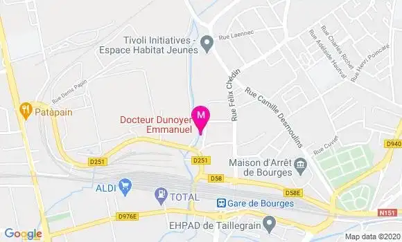 Localisation Dr Emmanuel Dunoyer