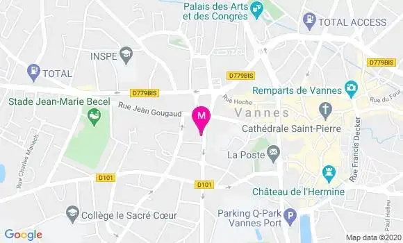 Localisation Dr Patrick Moureaux