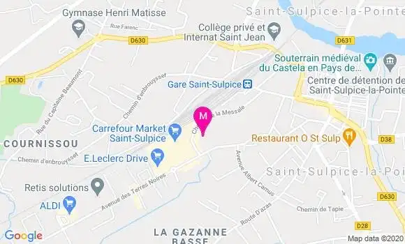 Localisation Dr Jean Marc Brunet