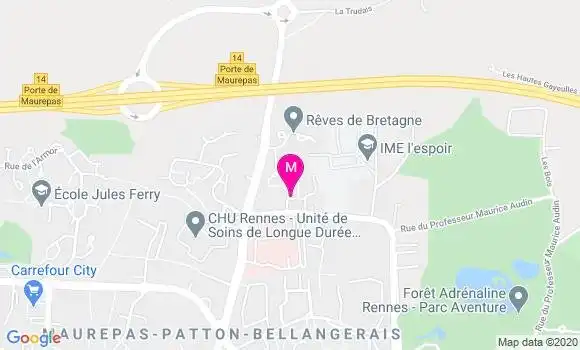 Localisation Dr Arnaud Prigent