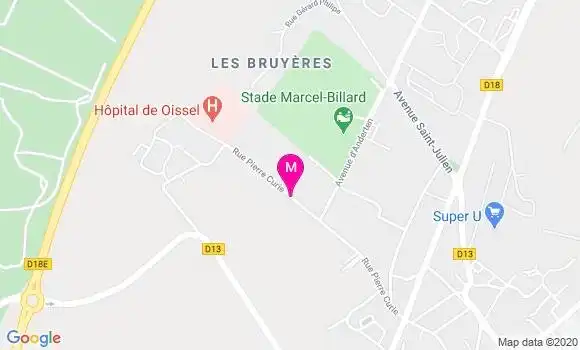 Localisation Dr Marie Odile Berard