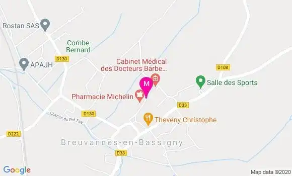 Localisation Dr Cécile Kern