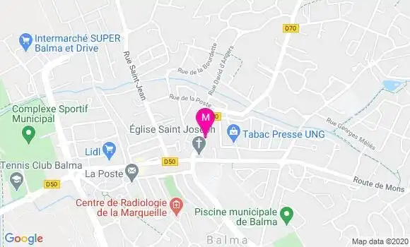Localisation Dr Jean Hugues Pech
