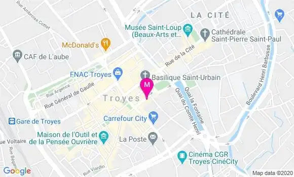 Localisation Dr Delphine Coeuret