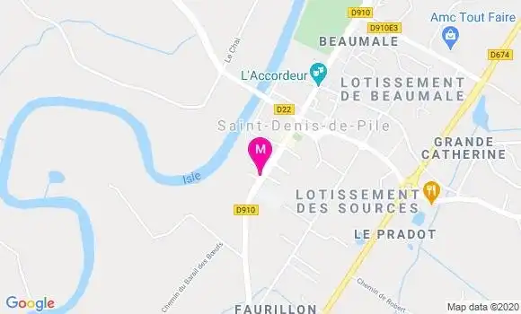 Localisation Dr Jean Gustave Le Roux
