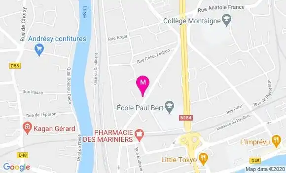 Localisation Dr Martine Bonin