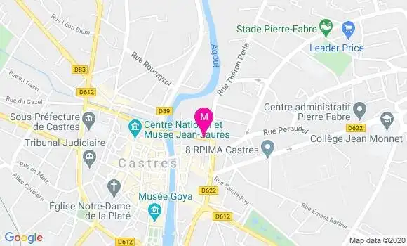 Localisation Dr Francis Gastou