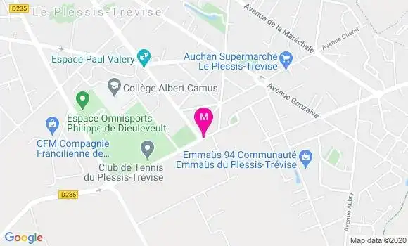 Localisation Dr Martial Prouheze