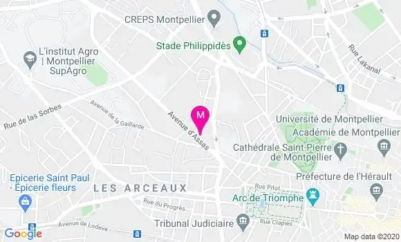 Localisation Dr Agnès Bardin
