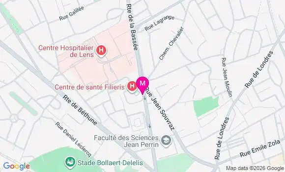 Localisation Dr Christophe Verkindre