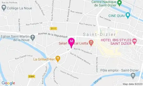 Localisation Dr Samuel Martin