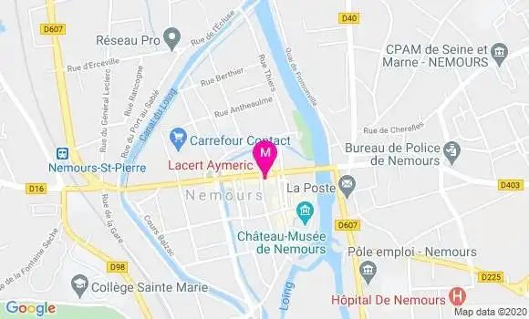 Localisation Dr Aymeric Lacert