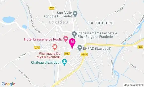 Localisation Dr Mireille Vallade Vitte