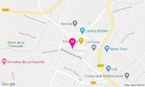 Localisation Dr Corinne Milleret