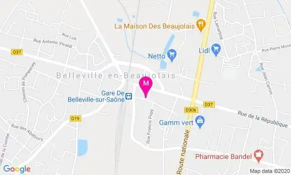 Localisation Dr Bénédicte Brunel Segond