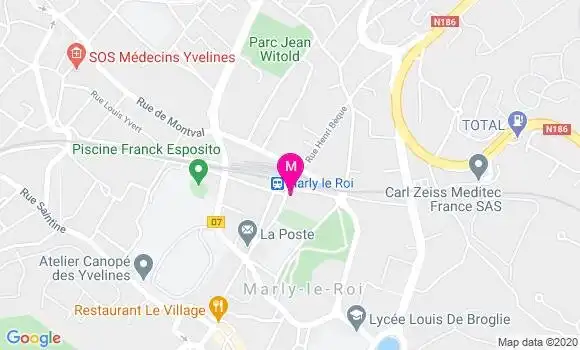 Localisation Dr Virginie Rubin de Cervens